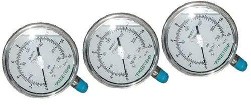 Round 2.5 Inch Glycerine Filled Pressure Gauge, For Process Industries, Display Type : Analog