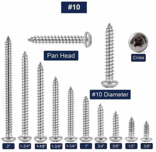 Silver Round Stainless Steel Wood Screw, For Hardware Fitting, Size : All Sizes