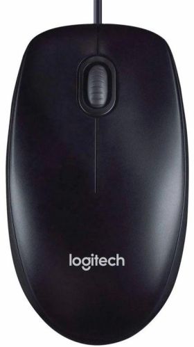 Logitech M90 Wired USB Mouse, Color : Black