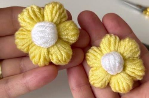 White Crochet Flower, For Decoration