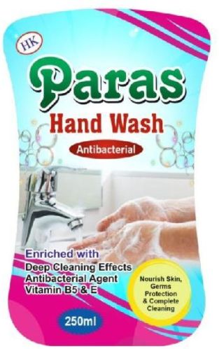 250ml HK Paras Hand Wash Liquid, Packaging Type : Plastic Pouch