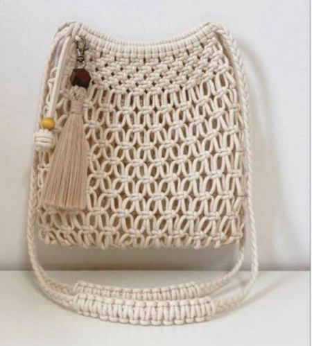 Cotton Yarn Designer Macrame Bag, For Office Use, Collage Use, Gender : Female