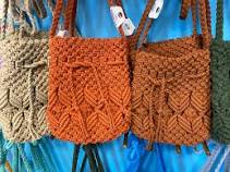 Macrame Bags, Size : 18x16nches