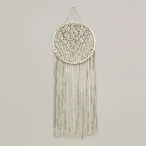 Cotton White Macrame Wall Hanging