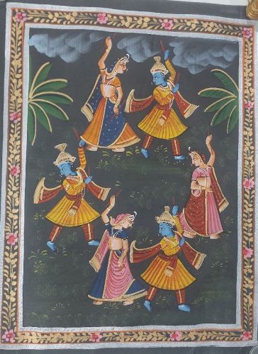 Rectangular Rajasthani Traditional Paintings, For Wall Decoration, Home Decoration