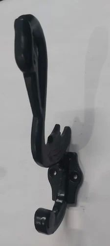 Metal Black Coated Wall Hook, For Cloth Hanging, Packaging Type : Plastic Packet