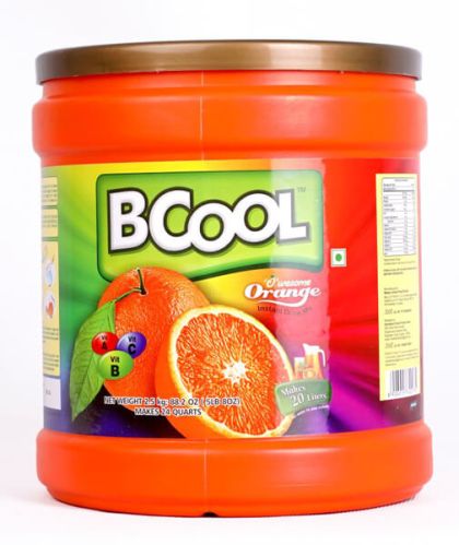 Orange Instant Drinks Mix Powder Bcool, Shelf Life : 18months
