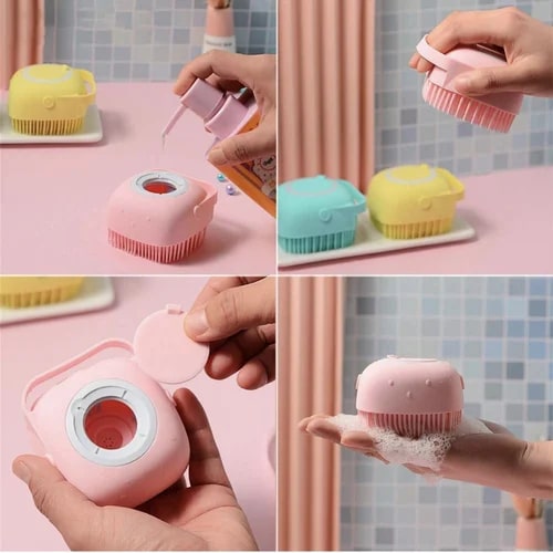 Polished Silicone Bath Brush, Size : Standard