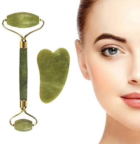 Manual Stone Facial Roller, Color : Green