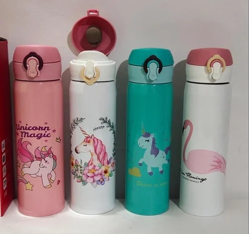 Stainless Steel Unicorn Water Bottle, For Drinking Purpose, Capacity : 500ml