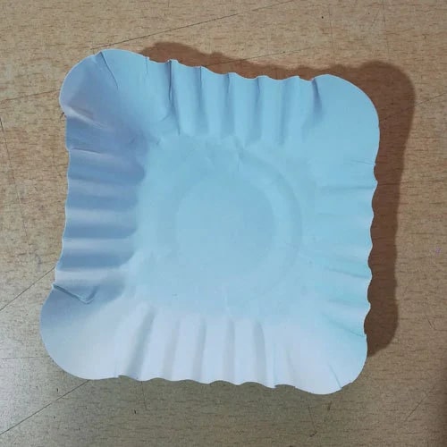 Square Paper Plate, For Serving Food, Feature : Good Quality, Eco Friendly