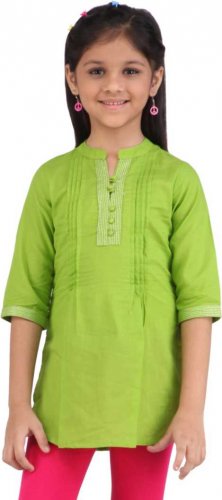 Cotton Plain Kids Kurti, Occasion : Party Wear, Formal Wear, Casual Wear