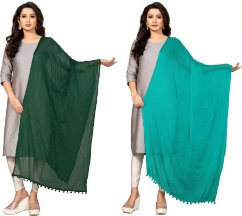 Cotton Plain Ladies Dupatta, Feature : Anti-Wrinkle, Comfortable, Easily Washable, Embroidered, Impeccable Finish