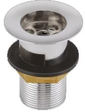 Scott Round Chrome Plated Half Thread Waste Coupling, Color : Silver