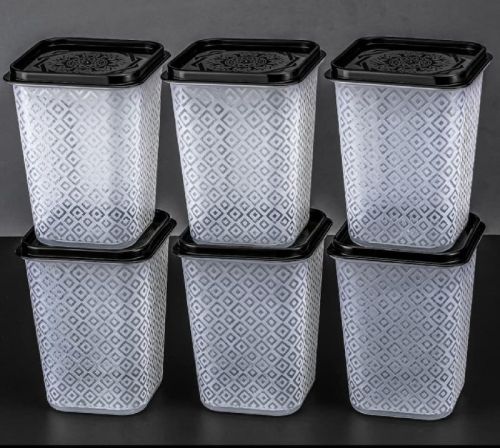 NVB Plain Plastic Kitchen Storage Container, Shape : Square