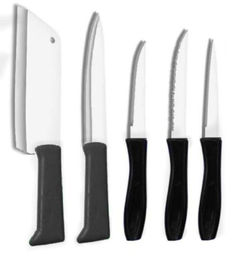 NVB Stainless Steel Knife Set, Color : Black