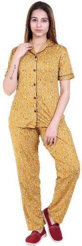 Printed Cotton Night Suit, Size : L, M, XL, XXL, XXXL