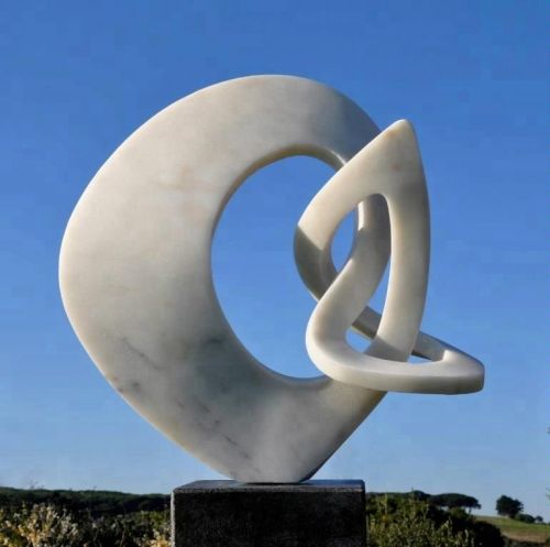 Marble Modern Art Unique Sculpture, For Outdoor, Feature : Fine Finishing, Perfect Shape