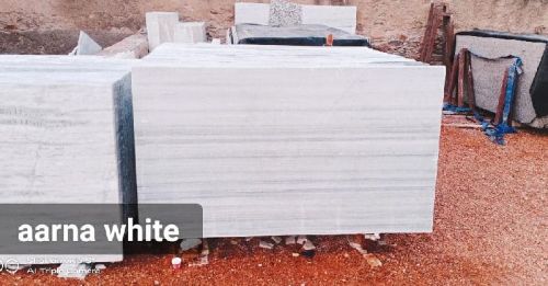 65sq Feet Aarna White Marble Slab, For Flooring Use, Making Temple, Statue, Wall Use, Shape : Square
