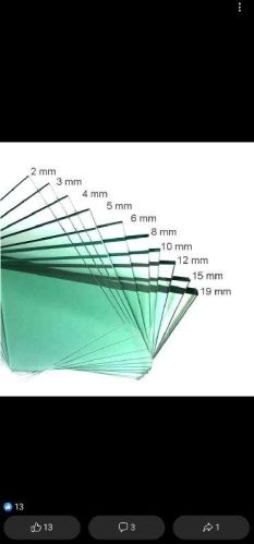 4mm Toughened Glass, Shape : Flat, Rectangular, Square