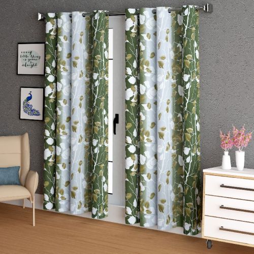 Lumar Days Watercolour Tree Polyester Curtain, For Doors, Pattern : Printed