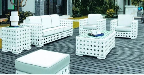 Polished Plain Rattan Wicker Sofa Set, Size : Standard