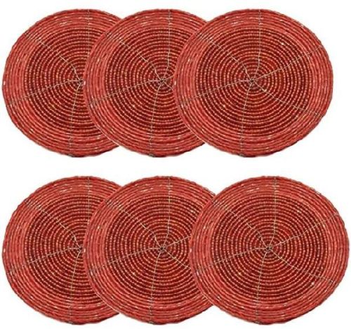 Beaded Coaster Red 4