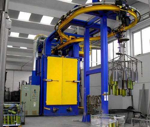 Continuous Hanger Shot Blasting Machine, For Industrial, Voltage : 380V