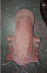 Shot Blasting Machine Feed Spout, Color : Brown