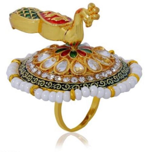 Metal Ladies Peacock Ring, Feature : Unique Design, Eye Catching Look