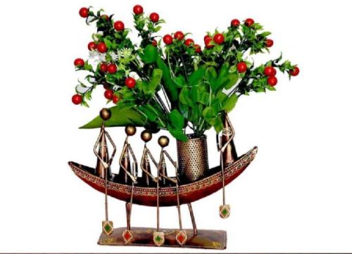 Metal Boat Pen Stand, Color : Multicolor
