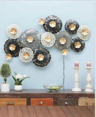 Metal Peony LED Wall Decor Frame, For Home, Hotel, Office, Feature : Attractive Design, Fine Finishing