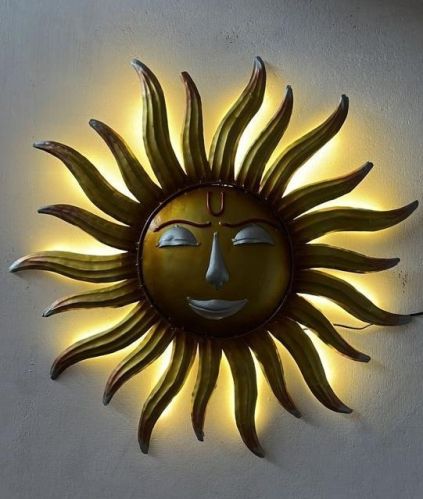 Metal Sun LED Wall Decor Frame, For Decoration, Feature : Easy To Fit, Good Quality, Good Strength