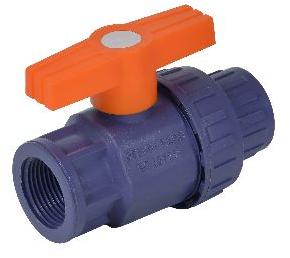 Single Union PVC Ball Valve, For Gas Fitting, Color : Black