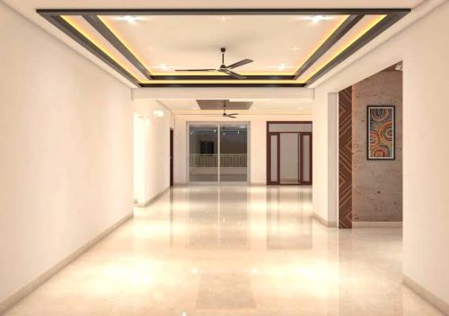 White Gyproc Rectangular POP Gypsum False Ceiling, Size : 6x4