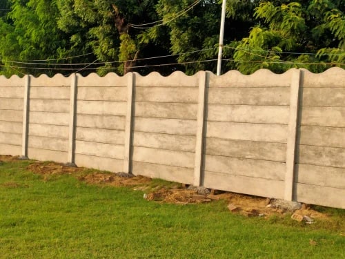 Panel Build RCC Precast Compound Wall, Wall Type : Plain Design