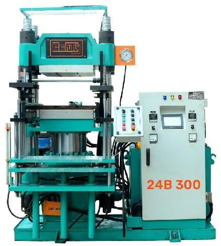 Hydraulic Semi Automatic Melamine Press Machine, Color : Grey, Green