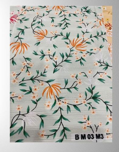 BM03 M3 Georgette Pattern Fabric, For Garments, Blazer, Jacket Coat Making, Pattern : Printed