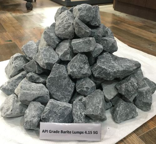 4.15SG API Grade Barite Lumps, Color : Grey, Density : Minimum