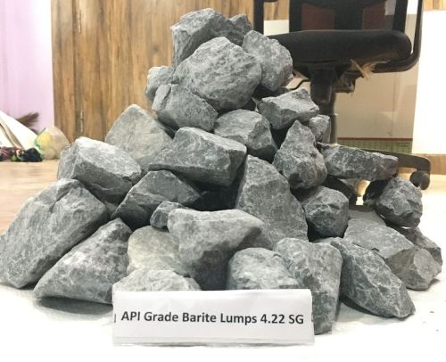 4.22SG API Grade Barite Lumps, Color : Grey, Density : Minimum