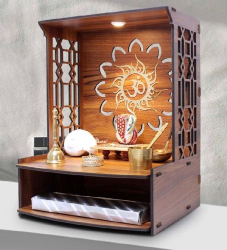 Polished Wooden Home Temple, For House, Offices, Shops, Style : Antique, Common