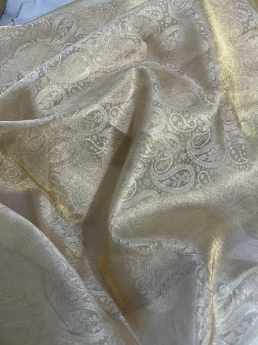 Tissue Silk Jamawar Tanchoi Fabric, For Garments, Feature : Fade Resistance, Vibrant Colors