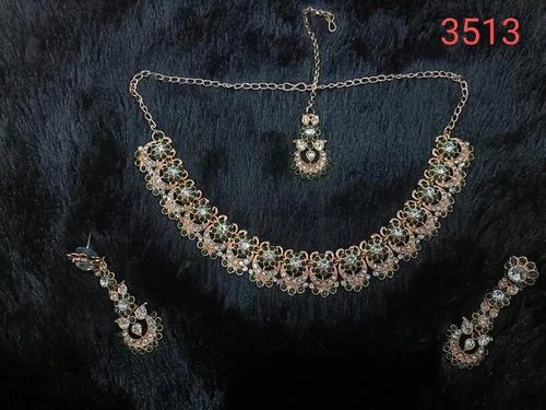 Polished 3513 Choker Necklace Set, Occasion : Party Wear