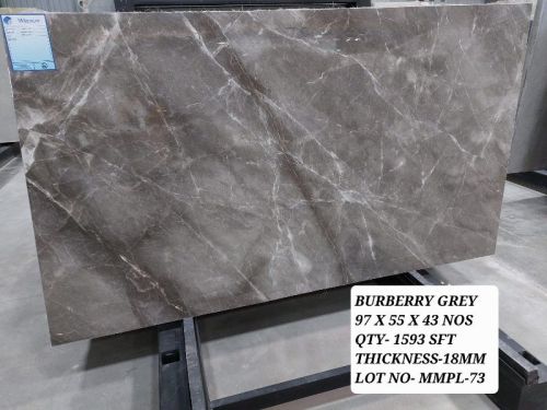 Polished Burberry Grey Marble Stone, Size : 97X55X43 NOS