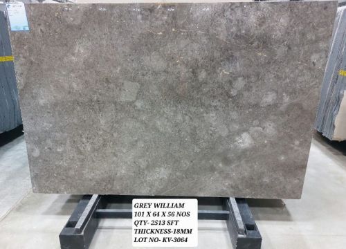 Polished Grey William Marble Stone, Size : 101x64x56 Nos