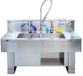 Wash Station With Double Sink