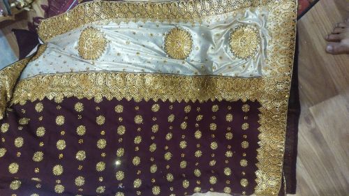 Ladies Georgette Sarees, Color : 10 Type Color