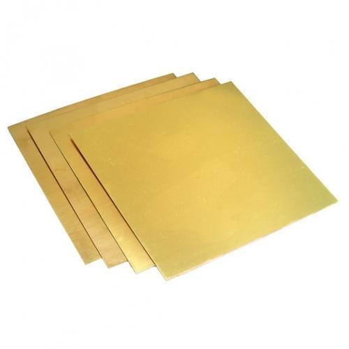 Rectangular Polished Brass Sheets, For Industrial, Color : Golden