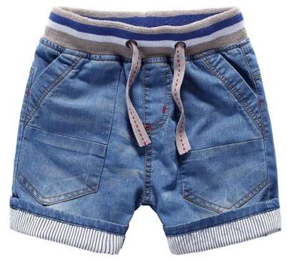 Plain Girls Denim Shorts, Color : Blue