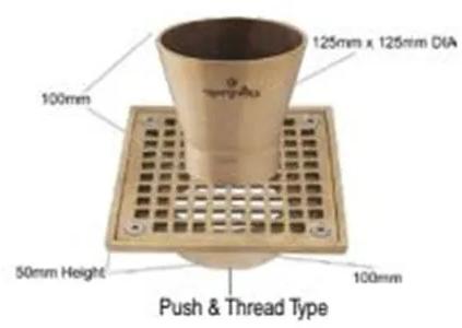 NSF9001 Funnel Tye Nickle Bronze Floor Drain